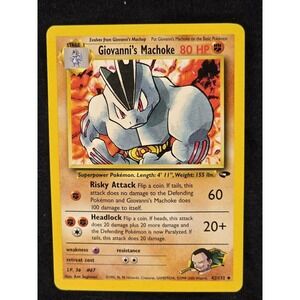 Giovanni's Machoke Pokemon Card‎